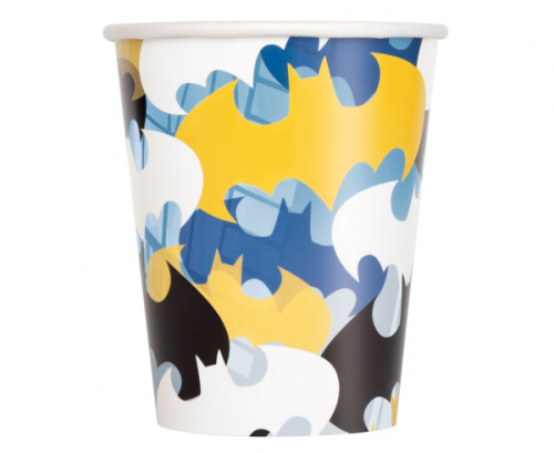Paper cups Batman, 266 ml, 8 pcs
