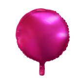 Воздушный шар из фольги, круглый, темно-розовый, 18 дюймов