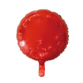 Воздушный шар из фольги, круглый, красный, 18 &quot;