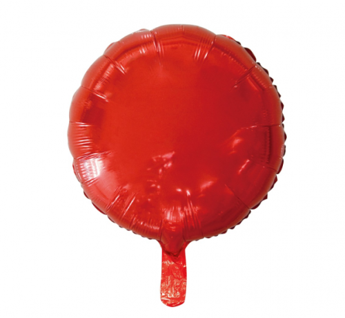Folijas balons, apaļš, sarkans, 18" Folijas balons, apaļš, sarkans, 18"
