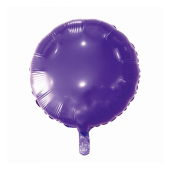 Воздушный шарик из фольги, круглый, фиолетовый, 18 дюймов