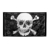 Pirate Skull flag, size 90 x 150 cm