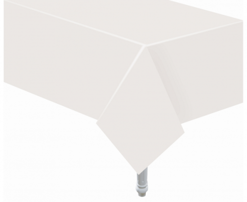 White paper table cover, 132x183 cm
