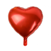 Foil balloon, heart, red, 18