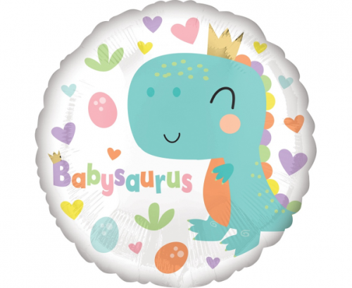 Стандартный воздушный шар из фольги Babysaurus S40 в упаковке Стандартный воздушный шар из фольги Babysaurus S40 в упаковке