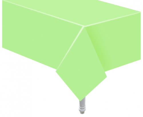 Light green paper table cover, 132x183 cm