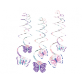 6 Swirl Decorations Flutter 61 cm