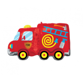Foil balloon SuperShape Fire Truck, packed