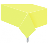 Light yellow paper table cover, 132x183 cm