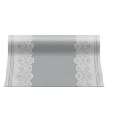 PAW paper table runner Royal Lace (silver), 40 cm x 24 m