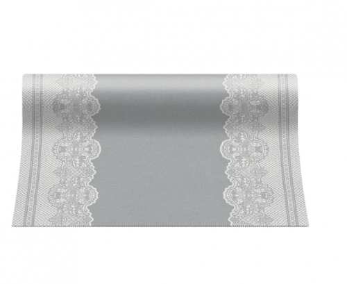 PAW paper table runner Royal Lace (silver), 40 cm x 24 m PAW paper table runner Royal Lace (silver), 40 cm x 24 m