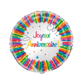 18 collu balona folija UQ Daudz laimes dzimšanas dienā