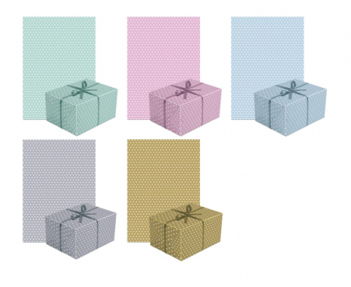 PAW wrapping paper Neutral 3, Dots, assorted, 70 x 200 cm PAW wrapping paper Neutral 3, Dots, assorted, 70 x 200 cm