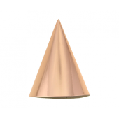 Праздничные шапки B&amp;C, розовое золото металлик, 5 шт.