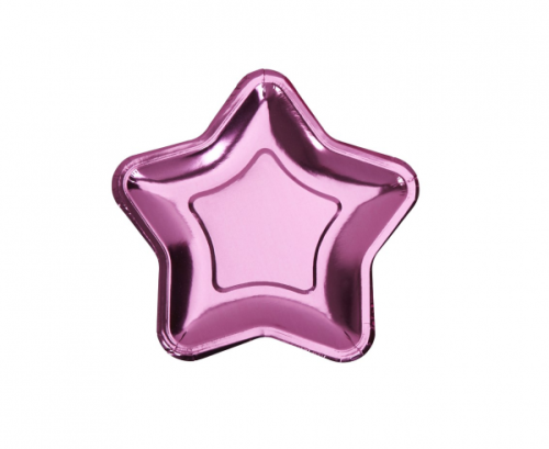 Paper Plate Little Star Pink, size 18,5 cm, 8 Pcs Paper Plate Little Star Pink, size 18,5 cm, 8 Pcs