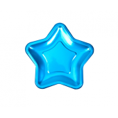 Paper Plate Little Star, blue, size 18,5 cm, 8 Pcs