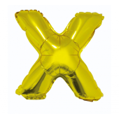 Воздушный шар из фольги &quot;Буква X&quot;, золото, 35 см.