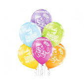 D11 balloons Birthday Boy 1C5S, 6 pcs.