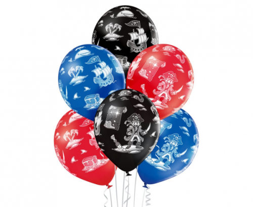 D11 balloons Pirate 1C5S, 6 pcs.