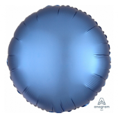 Balloon folic Sateen Lux S15, CiR blue, 43 cm