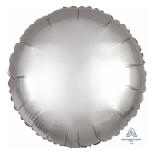 Balloon folic Sateen Lux S15, CiR silver, 43 cm