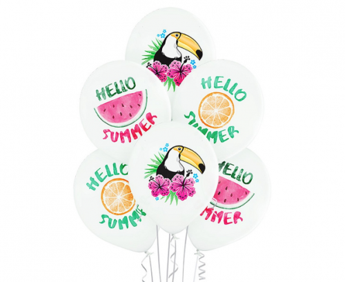 Воздушные шары D11 Hello Summer, 6 шт. Воздушные шары D11 Hello Summer, 6 шт.