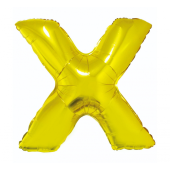 Folija balons &quot;Burts X&quot; , zelts, 85 cm