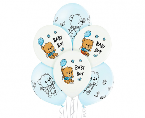 D11 baloni Cute Baby Boy 3C2S 1C4S, 6 gab.