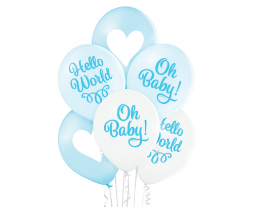 Воздушные шары D11 Oh Baby Boy 1C2S, 6 шт. Воздушные шары D11 Oh Baby Boy 1C2S, 6 шт.