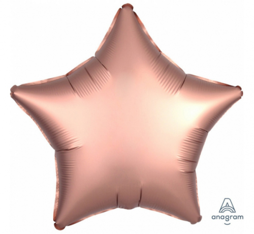 Balloon foil Sateen Lux , copper pink , 43 cm