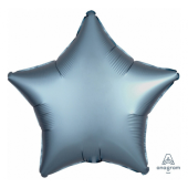 Balloon folic Sateen Lux S15, STR steel, 43 cm