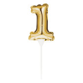 Balloon folic gold, self pumping, Number 1, size  9
