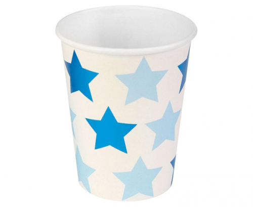 Paper cups Little Star Blue, 200 ml, 8 pcs