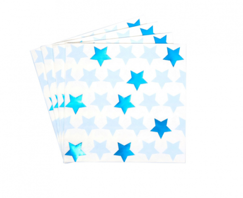Paper Napkins, Little Star Blue, size 33x33 cm, 16 Pcs.