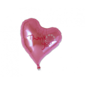 Гелиевый шар Ibrex, Sweet Heart 14 &quot;, Thank You, розовый, в упаковке
