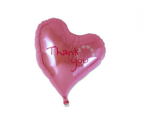 Гелиевый шар Ibrex, Sweet Heart 14 ", Thank You, розовый, в упаковке Гелиевый шар Ibrex, Sweet Heart 14 ", Thank You, розовый, в упаковке
