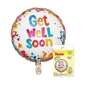 Ibrex hēlija balons, 14. kārta”, Get Well Soon, dzīvespriecīgs, iesaiņots