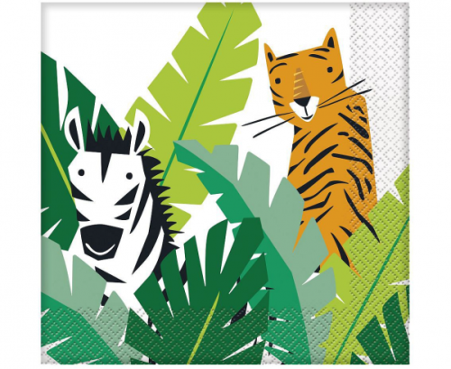 Paper napkins Animal Safari, size 33 x 33 cm, 16 pcs