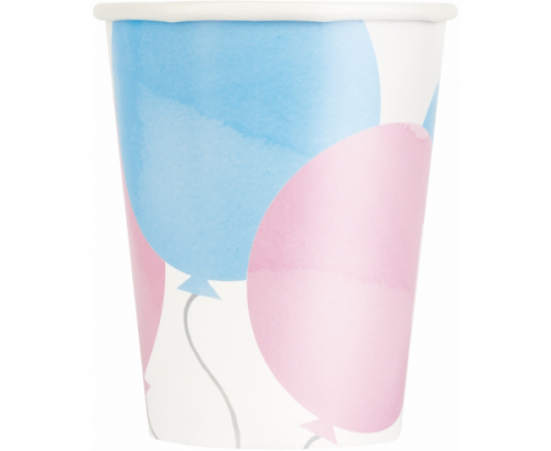 Kubeczki papierowe Gender Party, 266 ml, 8 szt. Kubeczki papierowe Gender Party, 266 ml, 8 szt.