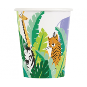 Papre cups Animal Safari, 266 ml, 8 pcs