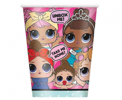 Paper cups LOL SURPRISE, 8 pcs Paper cups LOL SURPRISE, 8 pcs