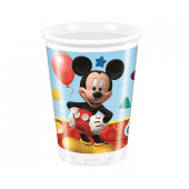 Plastic cups Playful Mickey, 200 ml,8 pcs