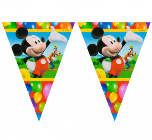 Banner "Playful Mickey", flags