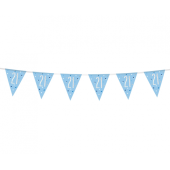 Banner Glitz 21, with flags, blue, 274 cm