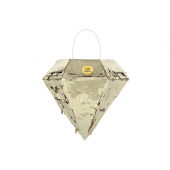 Piniata mini Diament, złota, 17x15 cm