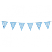 Banner Glitz 60, with flags, blue, 274 cm