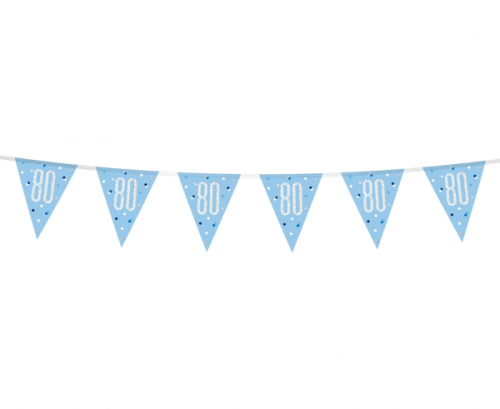 Banner Glitz 80, with flags, blue, 274 cm