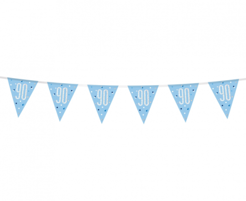 Banner Glitz 90, with flags, blue, 274 cm