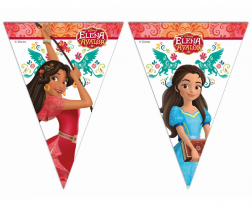 Banner Elena of Avalor, triangle flags