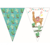 Banner Llama, triangle flags